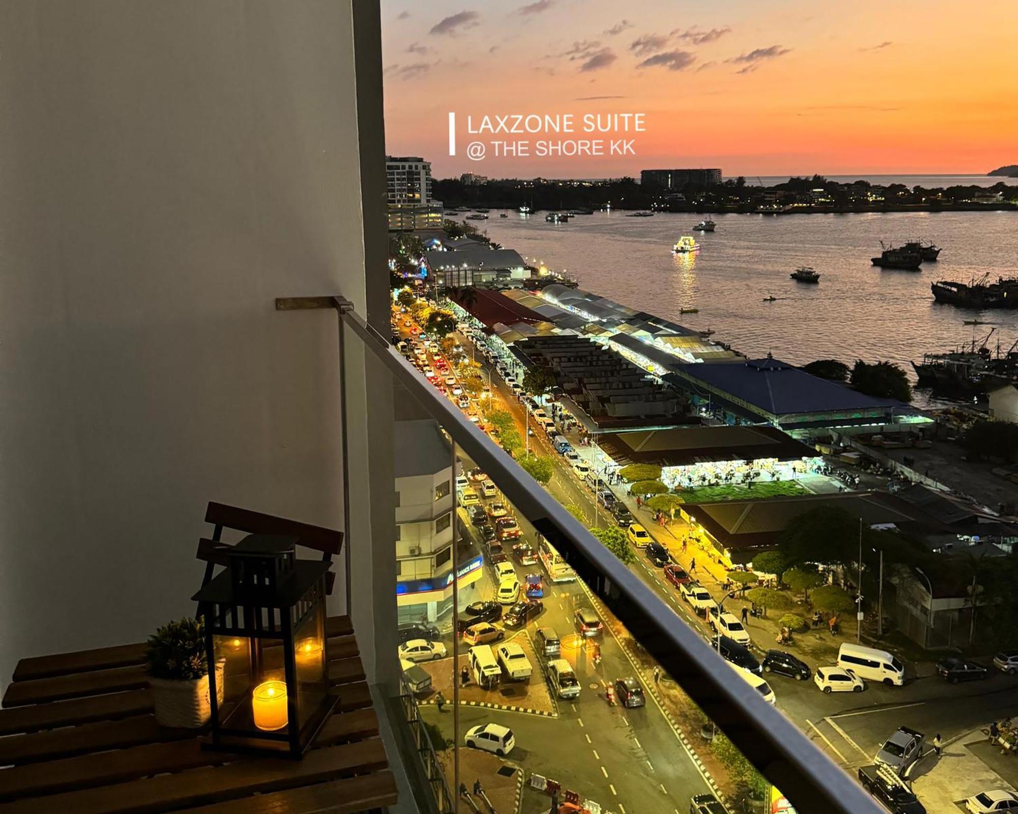 The Shore Cbd Kota Kinabalu By Laxzone Suite Exterior foto