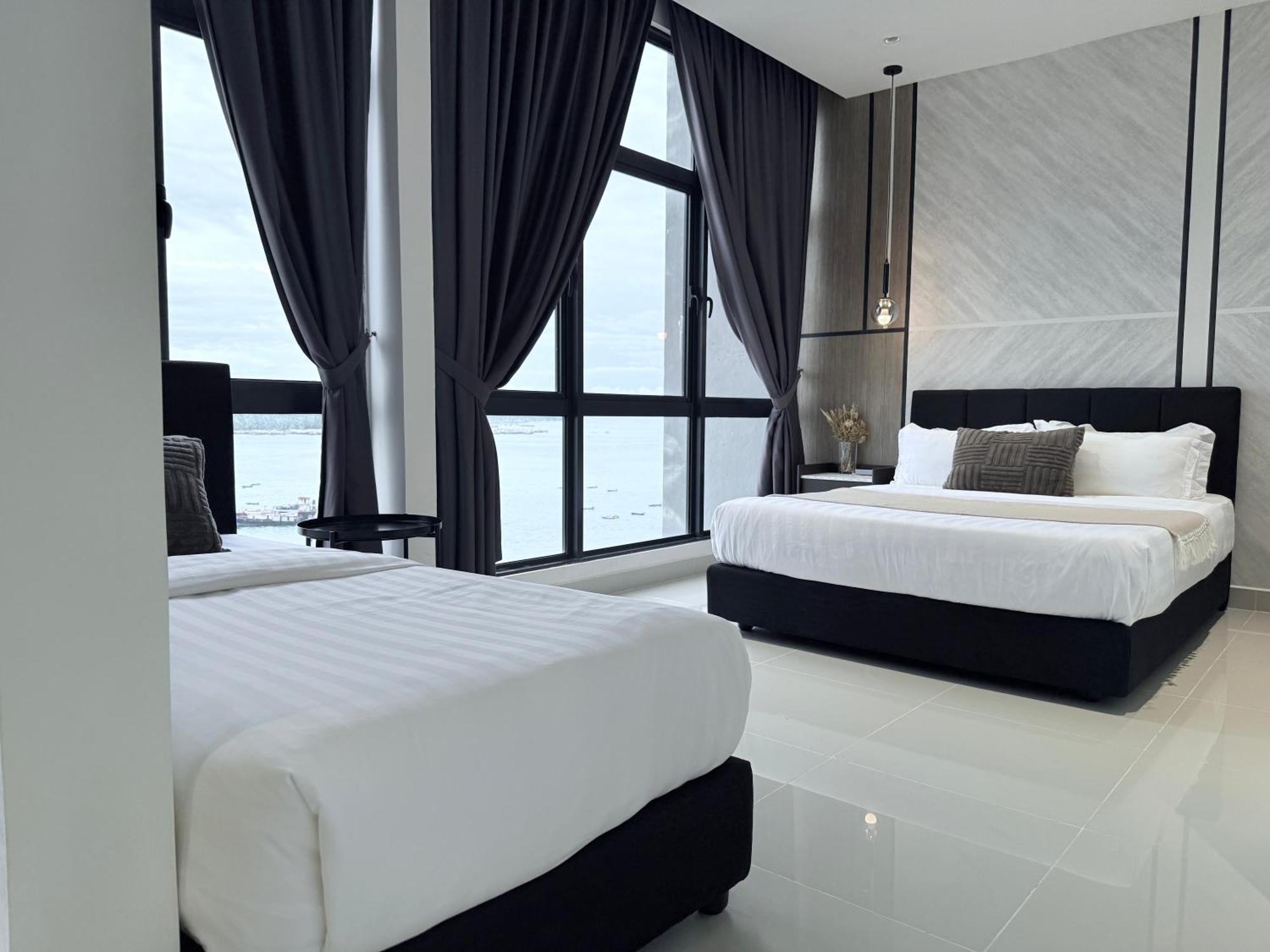 The Shore Cbd Kota Kinabalu By Laxzone Suite Exterior foto